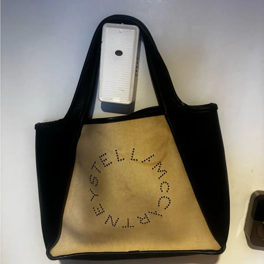 STELLA MCCARTNEY Logo tote bag Embroidered Handbag Logo Purse